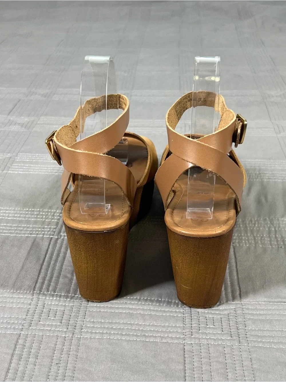 Seychelles Wedge Sandals Shoe Size 8.5 Brown Suede Platform Strappy